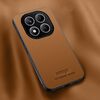 Custodia magnetica in pelle HUIYI per Redmi Note 14 Pro 4G (marrone)