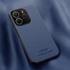 Custodia magnetica in pelle HUIYI per Redmi Note 14 4G da 163,25 mm (blu)