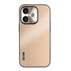 Custodia antiurto in lega di alluminio spazzolato ibrida per iPhone 16 Plus (oro)