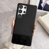 Custodia per telefono cellulare ibrida in PU con rivestimento in tessuto con cuciture MagSafe per Samsung Galaxy S23 Ultra 5G (nera)