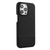 Custodia per iPhone 14 Pro Max in PU ibrida con rivestimento in tessuto con cuciture MagSafe e magnete per PC (nero)