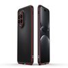Per Huawei Nova 13 Pro Aurora Series - Pellicola protettiva per obiettivo + custodia con cornice in metallo (nero e rosso)