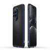 Per Huawei Nova 13 Pro Aurora Series - Pellicola protettiva per obiettivo + custodia con cornice in metallo (nero e blu)