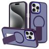 Custodia per iPhone 15 Pro Max con supporto invisibile e protezione MagSafe (viola)