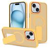 Custodia per iPhone 15 Plus con supporto invisibile e protezione MagSafe (arancione)