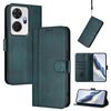 Custodia per telefono in pelle retrò con fibbia a giunzione per itel P55+ (verde scuro)