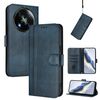 Custodia per telefono in pelle retrò con fibbia di giunzione per itel RS4 (blu scuro)