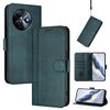 Custodia per telefono in pelle retrò con fibbia a giunzione per itel S24 (verde scuro)