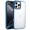 Custodia trasparente antiurto Phantom Frosted Airbag per iPhone 16 Pro Max (blu)