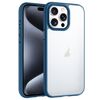 Custodia trasparente antiurto Phantom Frosted Airbag per iPhone 15 Pro Max (blu)