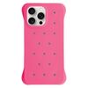 Custodia antiurto in PC con fori di dissipazione del calore per iPhone 15 Pro (rosso rosa)
