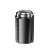 Rasoio elettrico portatile per uomo con display LCD - Mini rasoio da viaggio, ricarica rapida tramite USB Type-C, design impermeabile e lavabile, stile: testina a 6 lame, nero