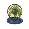 Ventilatore pieghevole regolabile a tre velocità per auto, con testa singola e vento forte (accendisigari giallo da 12 V)