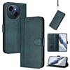 Custodia in pelle retrò con fibbia a giunzione per Tecno Spark Go 1S / Go 2025 (verde scuro)