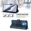 Custodia per telefono in pelle retrò con fibbia a 9 linee per Tecno Spark Go 2022 / 8C / (blu scuro)