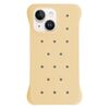 Custodia antiurto per iPhone 14 Plus in PC con fori di dissipazione del calore, tinta unita (giallo)