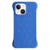 Custodia antiurto per iPhone 14 Plus in PC con fori di dissipazione del calore, tinta unita (blu)