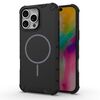 Custodia magnetica MagSafe a tinta unita per iPhone 16 Pro Max (nera)