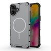Custodia magnetica MagSafe a tinta unita per iPhone 16 Plus (grigio chiaro)
