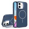 Custodia per iPhone 11 con supporto per obiettivo in silicone organico MagSafe (blu)