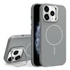 Custodia per iPhone 11 Pro Max con supporto per obiettivo in silicone organico MagSafe (grigio)