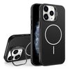 Custodia per iPhone 11 Pro Max con supporto per obiettivo in silicone organico MagSafe (nero)