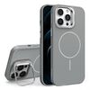 Custodia per iPhone 12 Pro con supporto per obiettivo in silicone organico MagSafe (grigio)