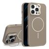 Custodia per iPhone 12 Pro con supporto per obiettivo in silicone organico MagSafe (oro deserto)