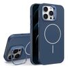 Custodia per iPhone 12 Pro con supporto per obiettivo in silicone organico MagSafe (blu)