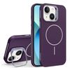 Custodia per iPhone 13 con supporto per obiettivo in silicone organico MagSafe (viola)