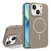 Custodia per iPhone 13 con supporto per obiettivo in silicone organico MagSafe (oro deserto)