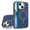 Custodia per iPhone 13 con supporto per obiettivo in silicone organico MagSafe (blu)
