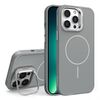 Custodia per iPhone 13 Pro con supporto per obiettivo in silicone organico MagSafe (grigio)