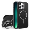 Custodia per iPhone 13 Pro con supporto per obiettivo in silicone organico MagSafe (nero)