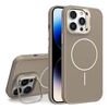 Custodia per iPhone 14 Pro con supporto per obiettivo in silicone organico MagSafe (oro deserto)