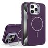 Custodia per iPhone 15 Pro Max con supporto per obiettivo in silicone organico MagSafe (viola)