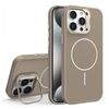 Custodia per iPhone 15 Pro Max con supporto per obiettivo in silicone organico MagSafe (oro deserto)