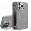 Custodia per iPhone 16 Pro con supporto per obiettivo in silicone organico MagSafe (grigio)