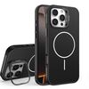 Custodia per iPhone 16 Pro con supporto per obiettivo in silicone organico MagSafe (nero)
