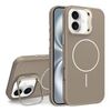 Custodia per iPhone 16 con supporto per obiettivo in silicone organico MagSafe (oro deserto)