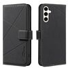 Custodia in pelle con motivo geometrico RFID per Samsung Galaxy A56 (nera)