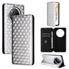 For Honor X60 Pro 5G / X9c 5G Cubic Grid Texture Flip Leather Phone Case(Silver)