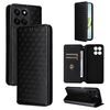 For Honor Play 60 Plus Cubic Grid Texture Flip Leather Phone Case(Black)