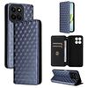 For Honor Play 60 Plus Cubic Grid Texture Flip Leather Phone Case(Blue)