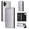 For Nothing Phone 2 Cubic Grid Texture Flip Leather Phone Case(Silver)