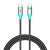 Cavo dati intrecciato in lega di alluminio TOTU CB-21-CC da 60 W USB-C/Tipo-C a Tipo-C, lunghezza: 1,2 m (colore stella)
