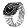 Cinturino in acciaio inossidabile con fibbia magnetica a nove perle per Samsung Galaxy Watch Ultra 47 mm (argento)