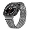 Cinturino in acciaio inossidabile con fibbia magnetica a nove perle per Samsung Galaxy Watch Ultra 47 mm (color titanio)