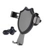 Supporto per telefono da auto con clip per presa d'aria, girevole a 360 gradi, colore: grigio, clip a becco d'aquila