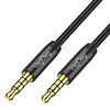 Cavo audio AUX VegGieg da 3,5 mm maschio a maschio per telefono, computer, auto, auricolari, cavo di collegamento audio, lunghezza: 2 m (nero)